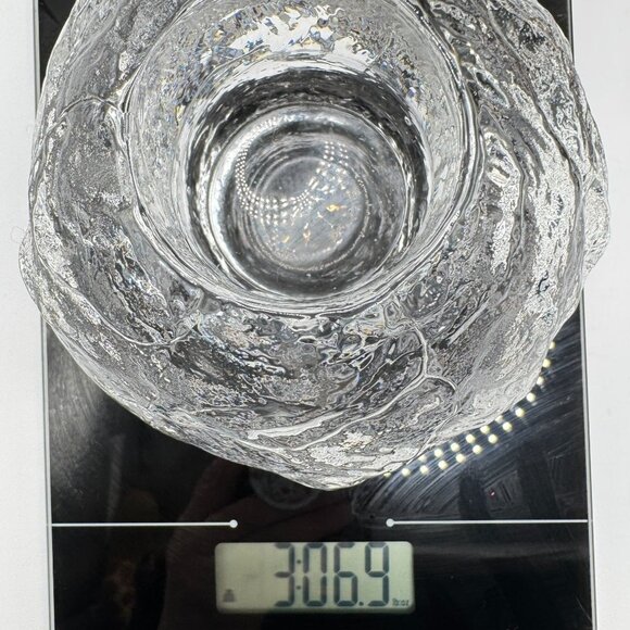 Vtg Kosta Boda Sweden Snowball Candleholder Hand Blown Scandinavian Art MCM 70s - Picture 5 of 13